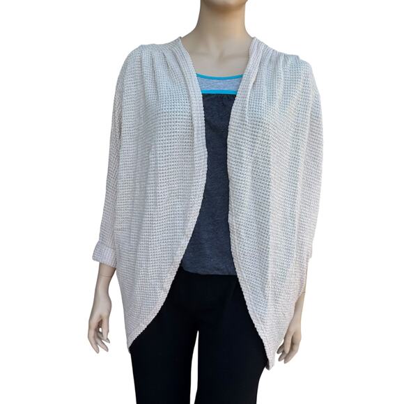 XXL Waffle Knit Cardigan Sweater Batwing Yellow - Picture 1 of 6